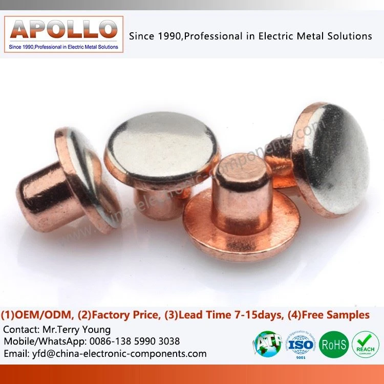 Bi-metal Silver Contact Point