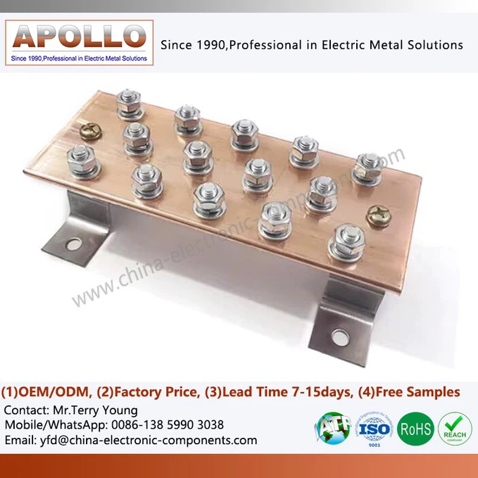 copper grounding busbar copper grounding busbar